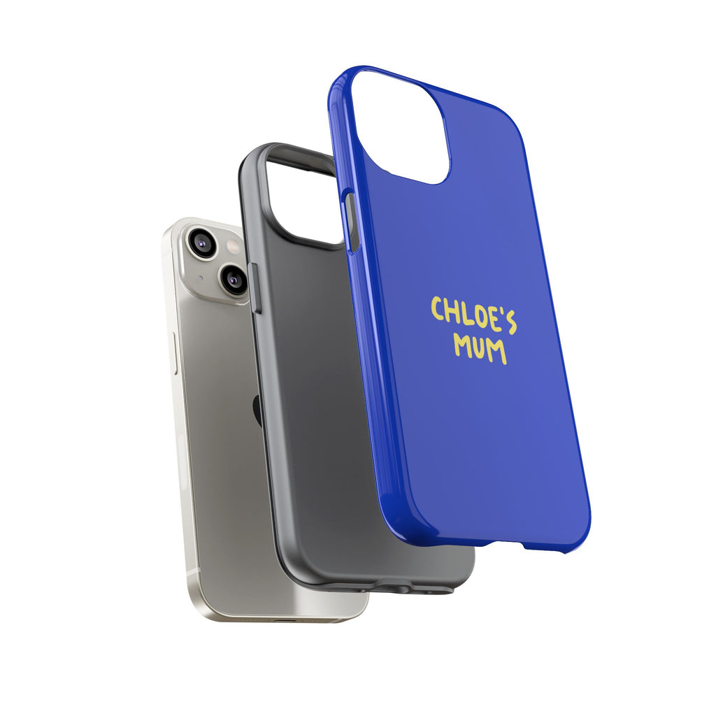 Phone Case Blue color with custom text