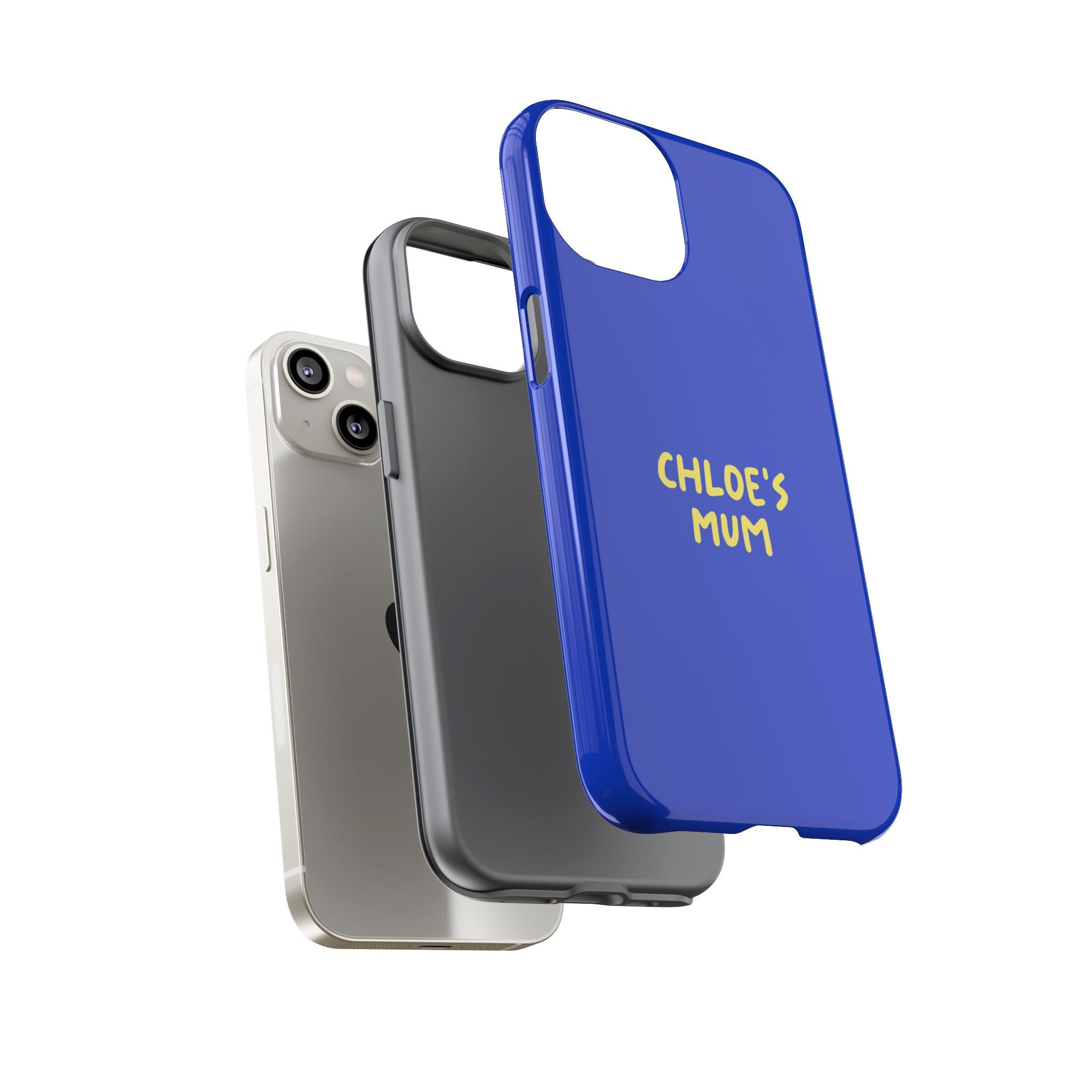 Phone Case Blue color with custom text