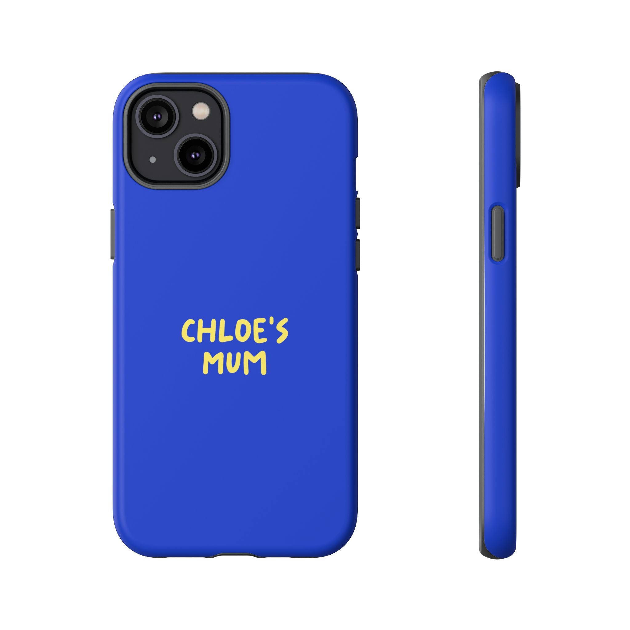 Phone Case Blue color with custom text