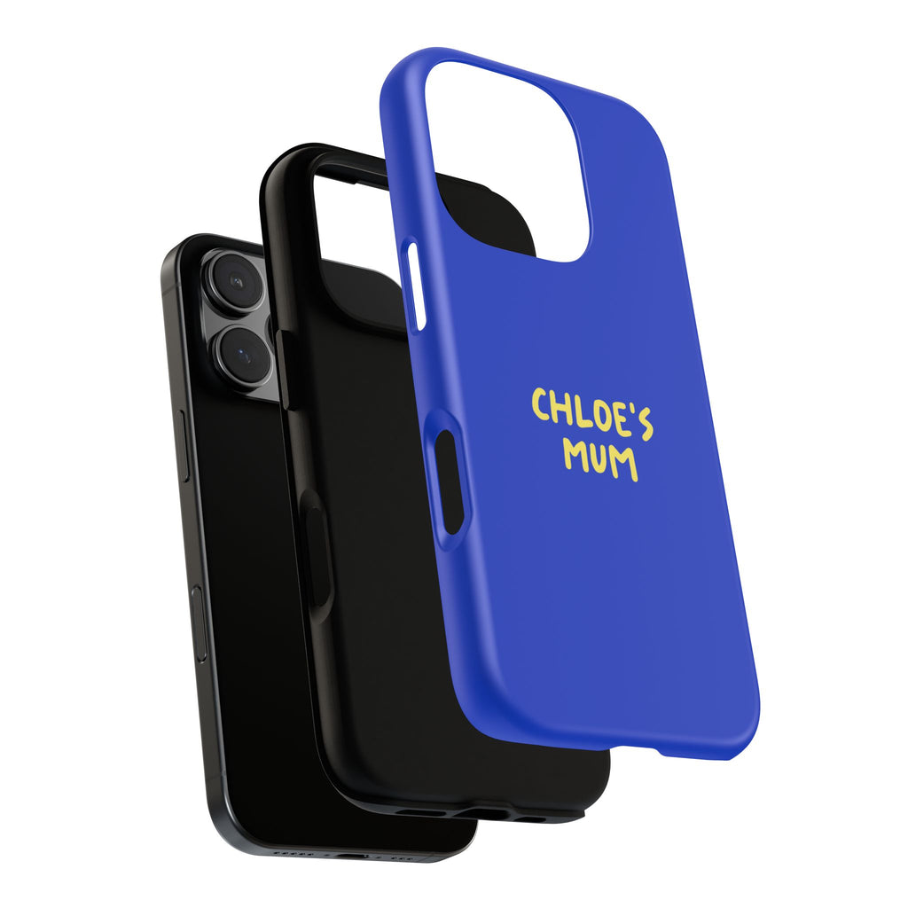 Phone Case Blue color with custom text