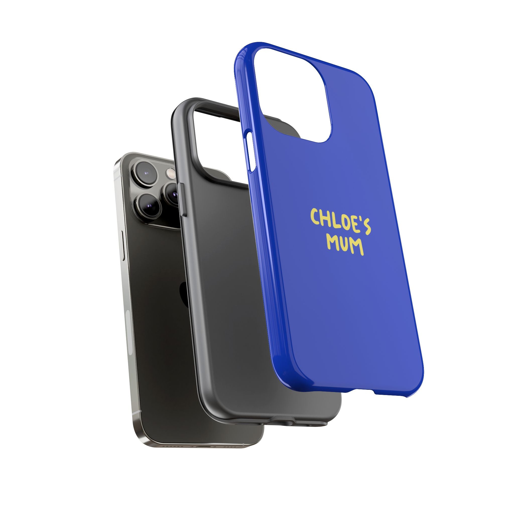 Phone Case Blue color with custom text