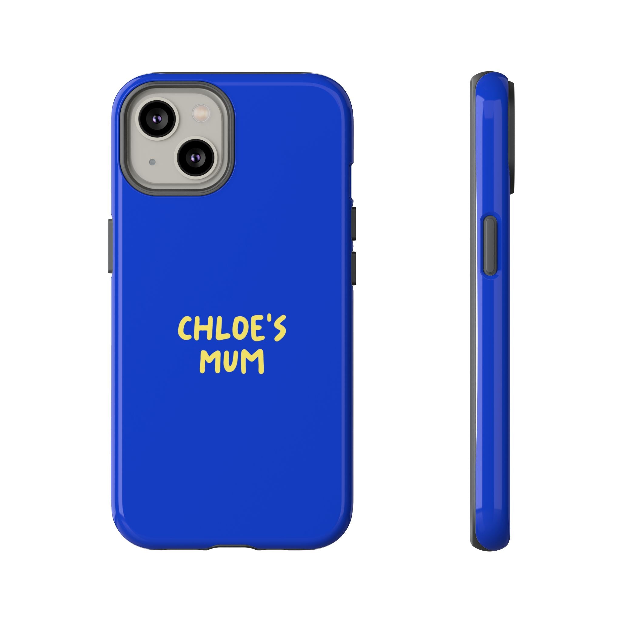 Phone Case Blue color with custom text