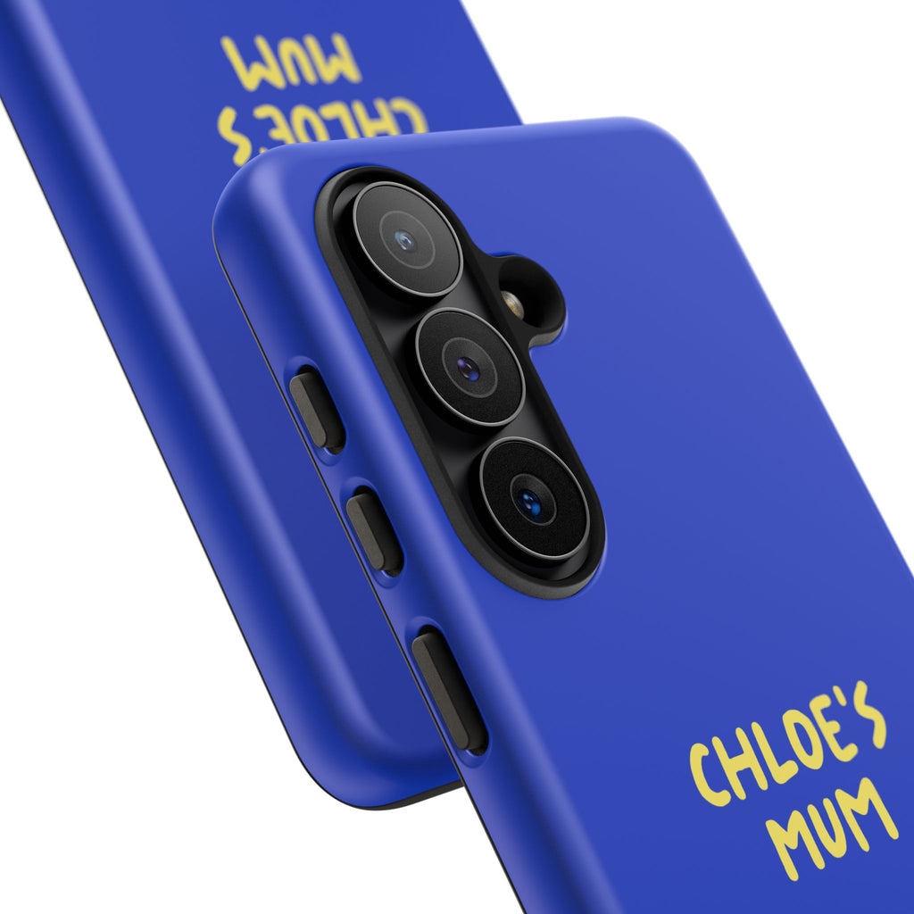 Phone Case Blue color with custom text