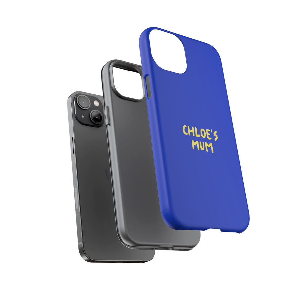 Phone Case Blue color with custom text
