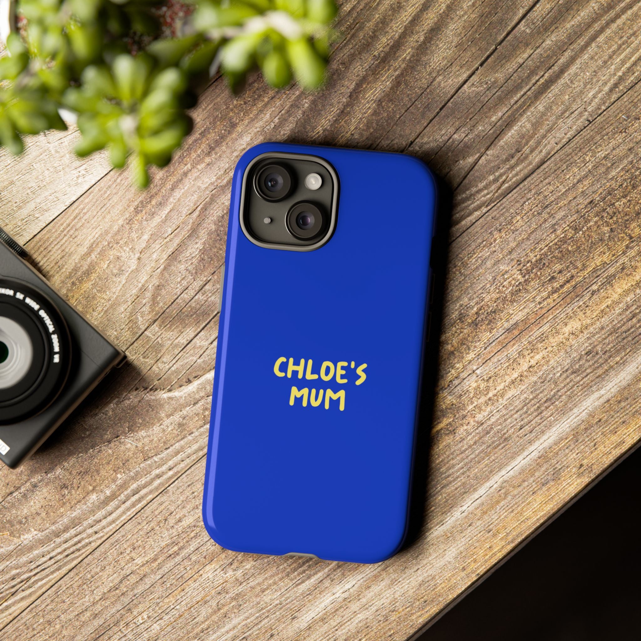 Phone Case Blue color with custom text