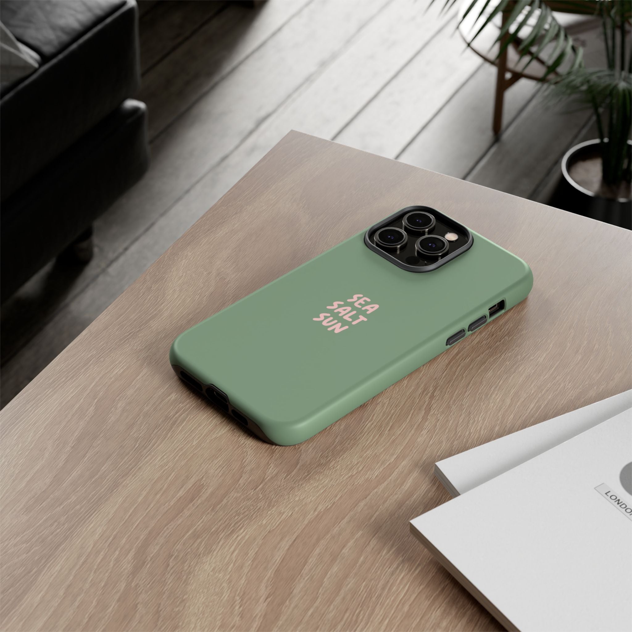 AUS - Phone Case Green color with custom text