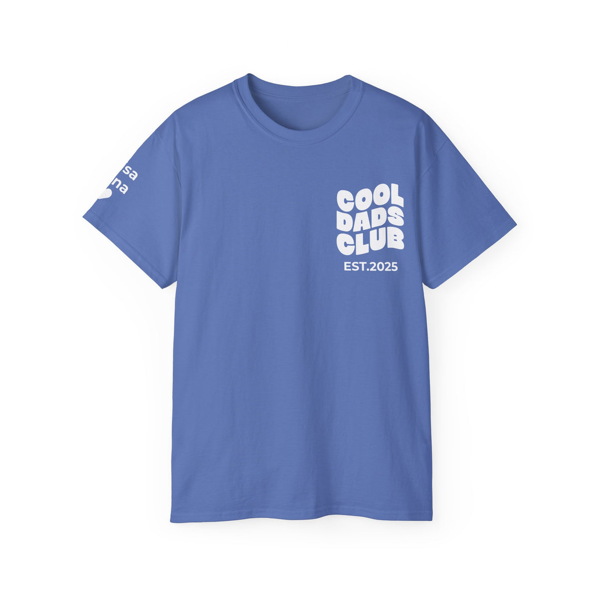 T-Shirt Cool Dads club and names on sleeve