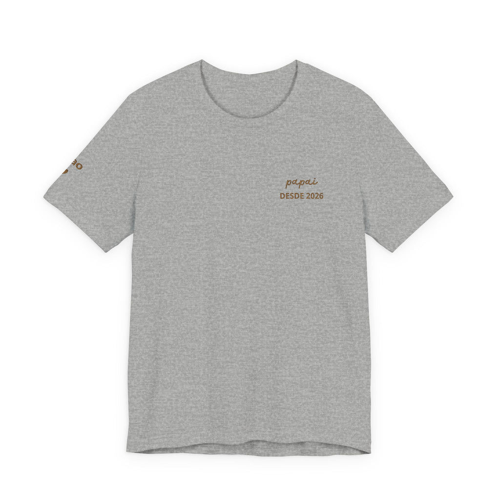 Camiseta Vovô com Data Bordada no Peito e Nomes na Manga
