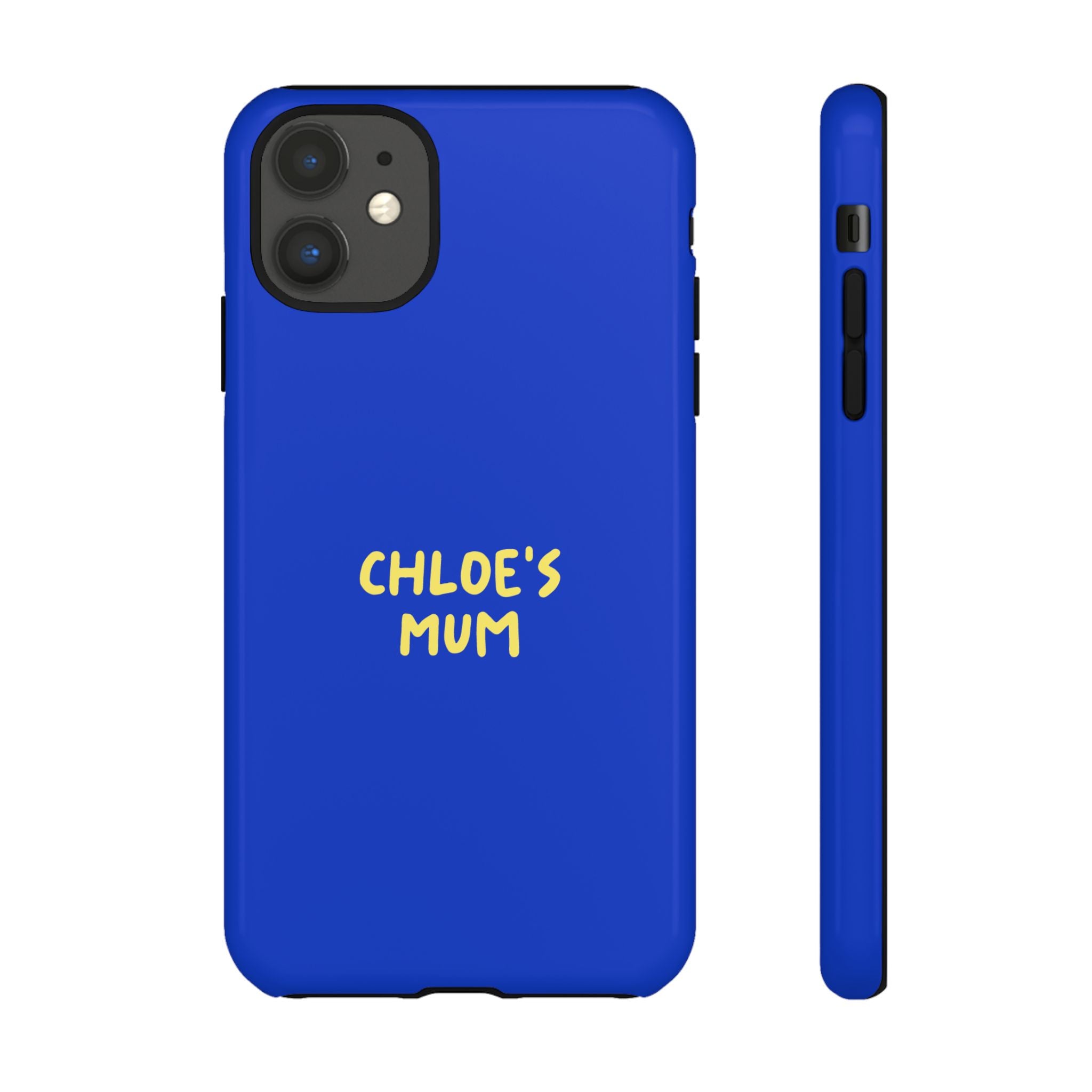 Phone Case Blue color with custom text