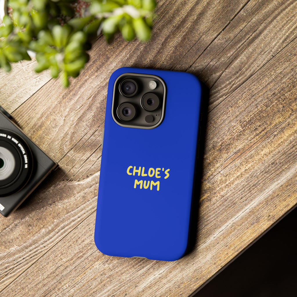Phone Case Blue color with custom text