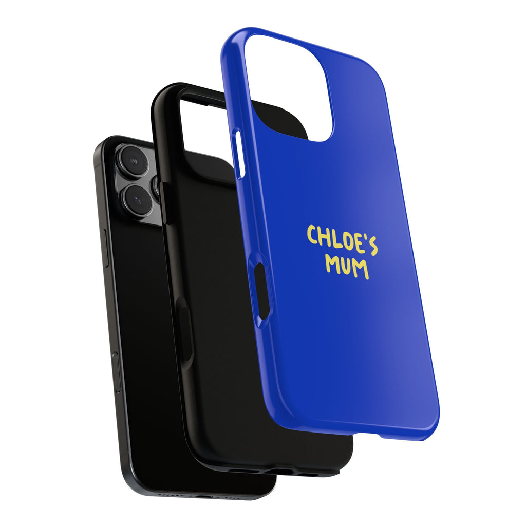 Phone Case Blue color with custom text