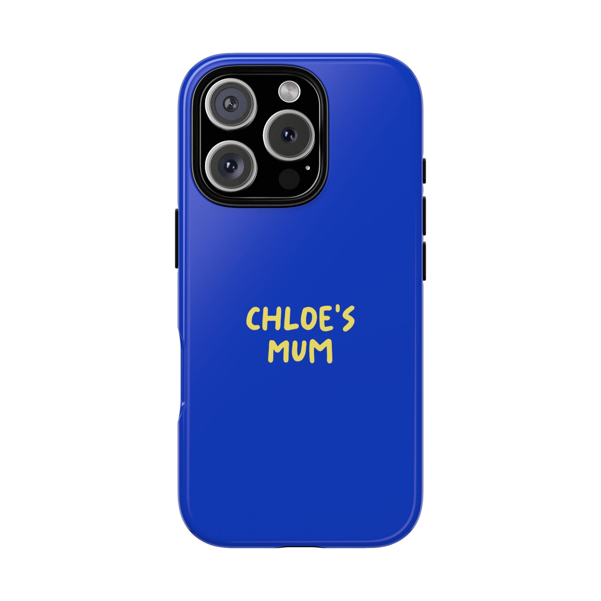 Phone Case Blue color with custom text