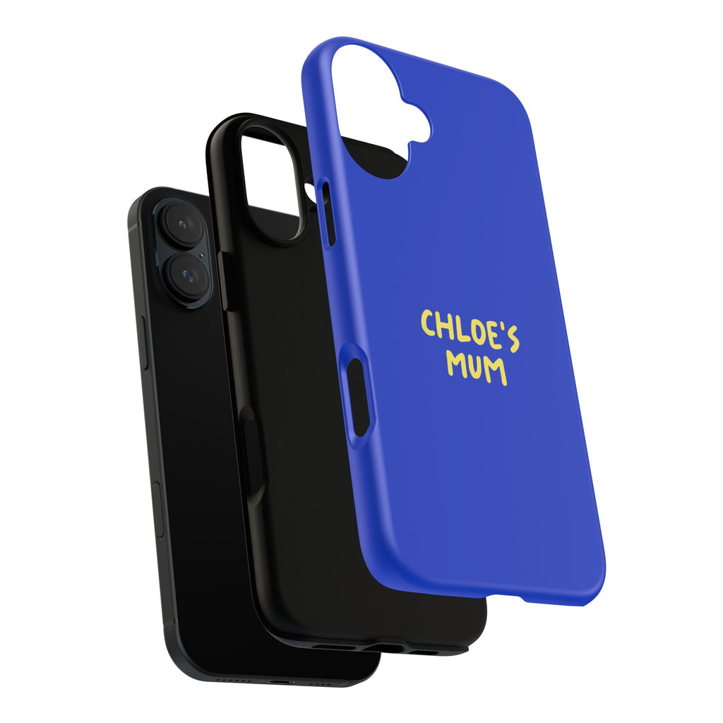 Phone Case Blue color with custom text