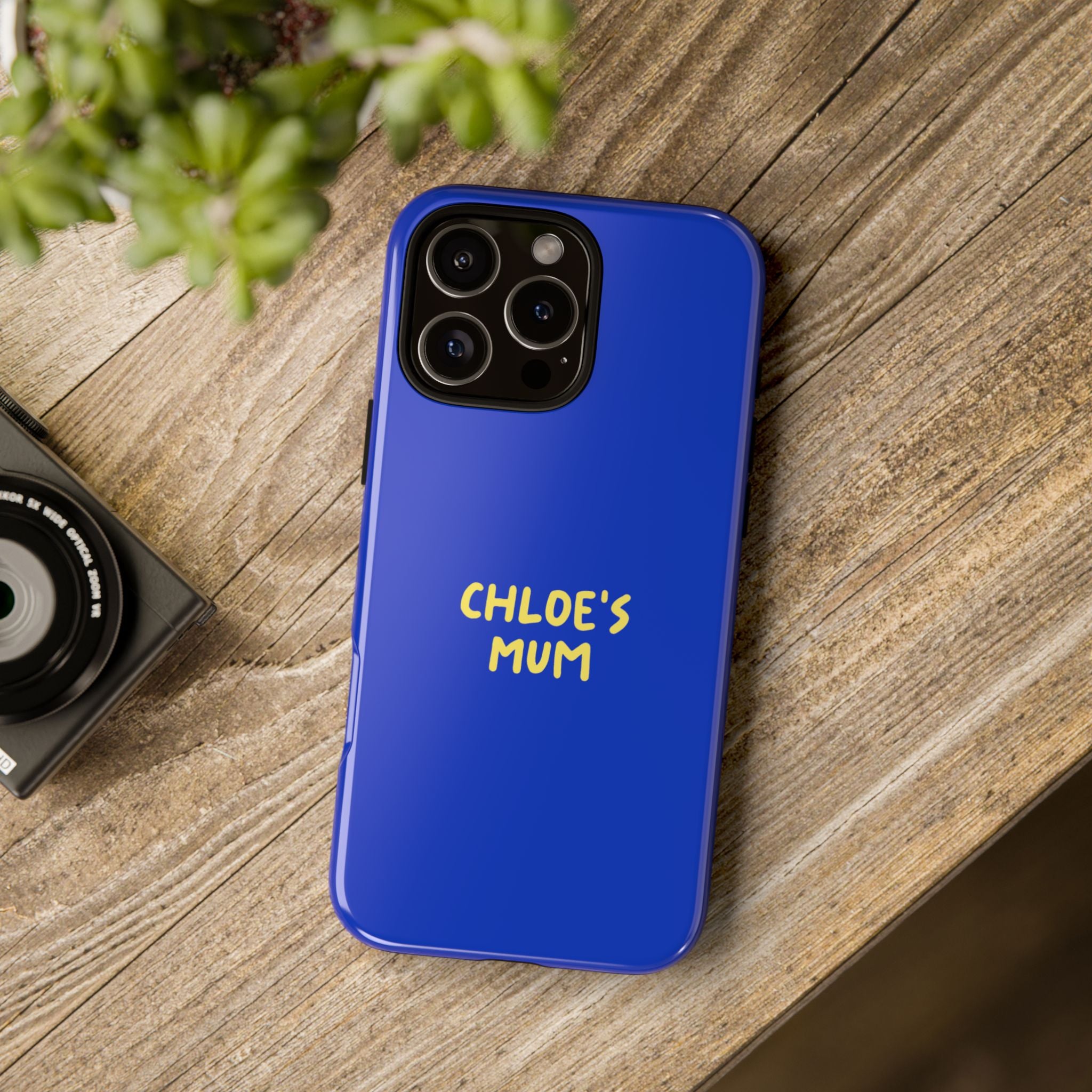 Phone Case Blue color with custom text