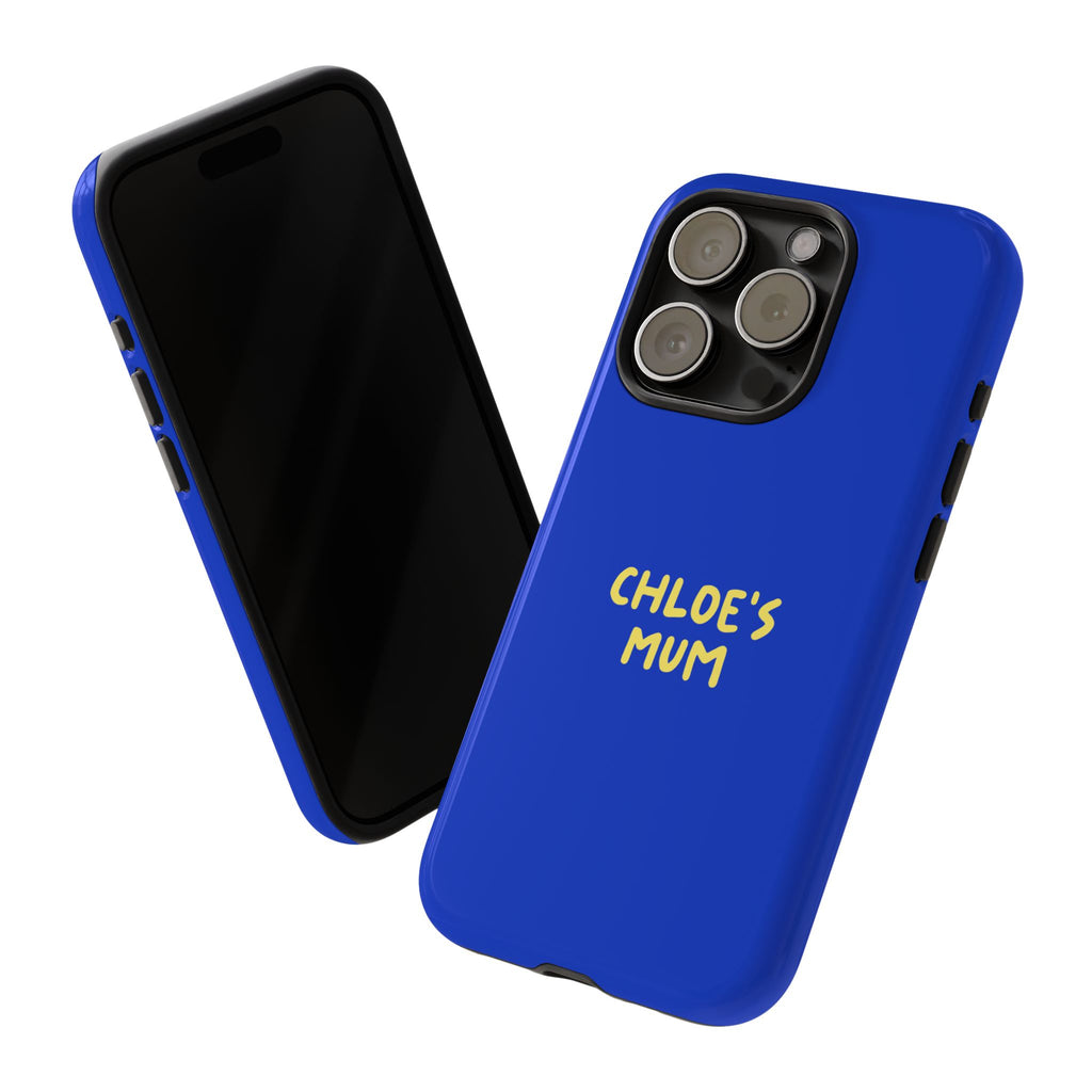 Phone Case Blue color with custom text