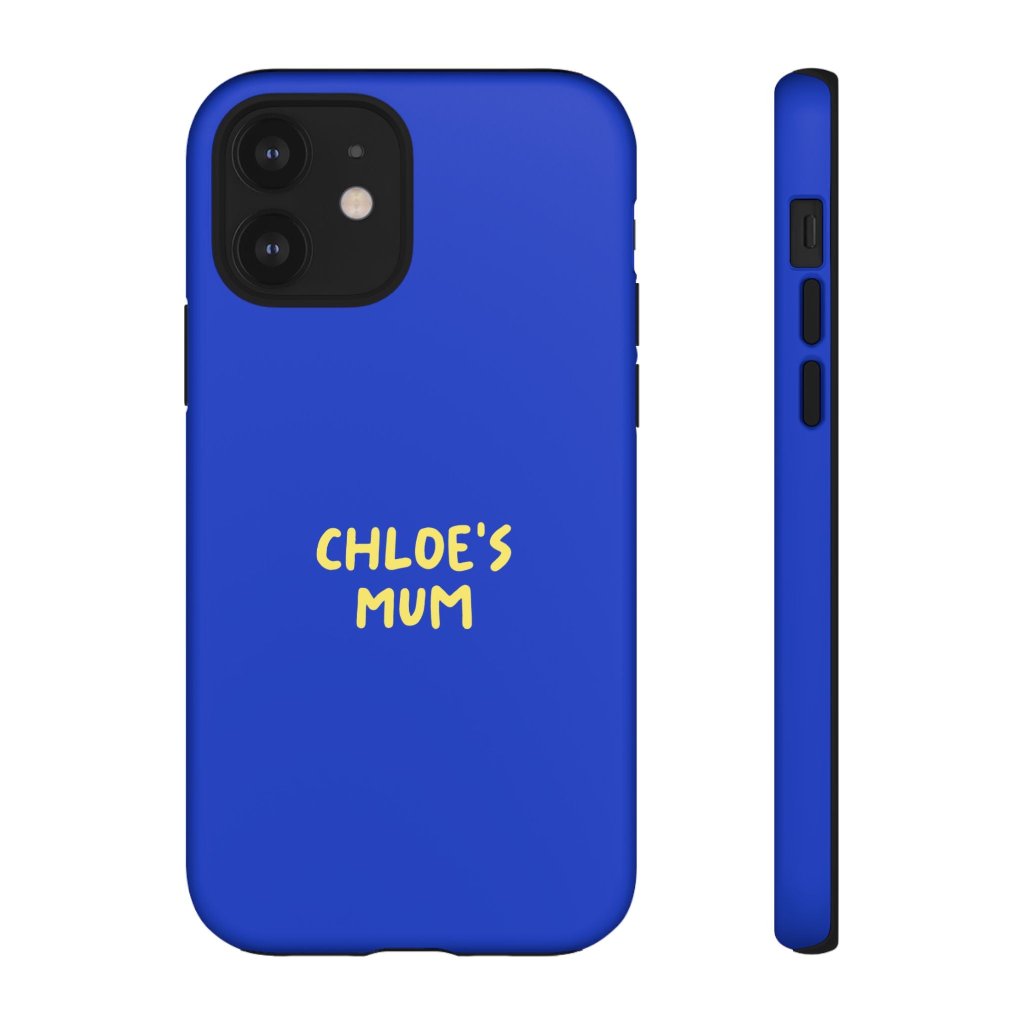Phone Case Blue color with custom text