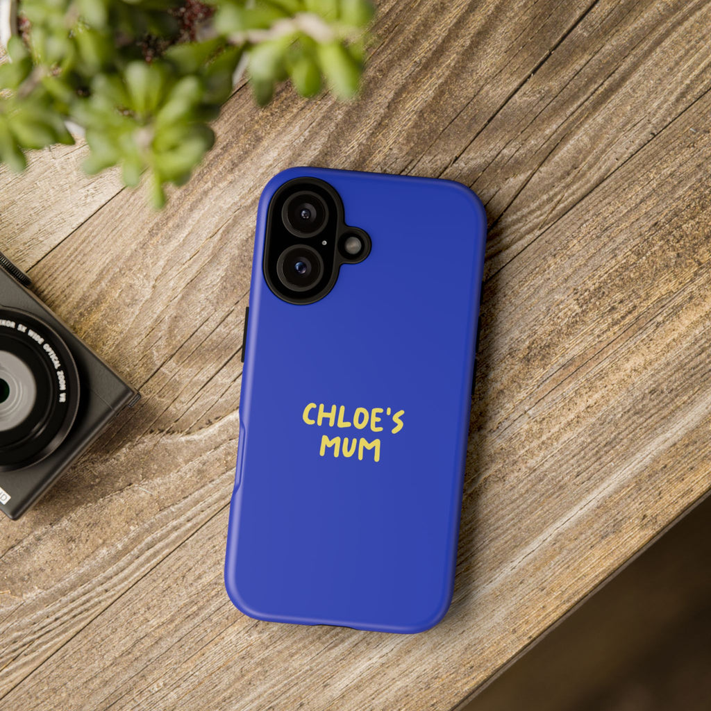 Phone Case Blue color with custom text