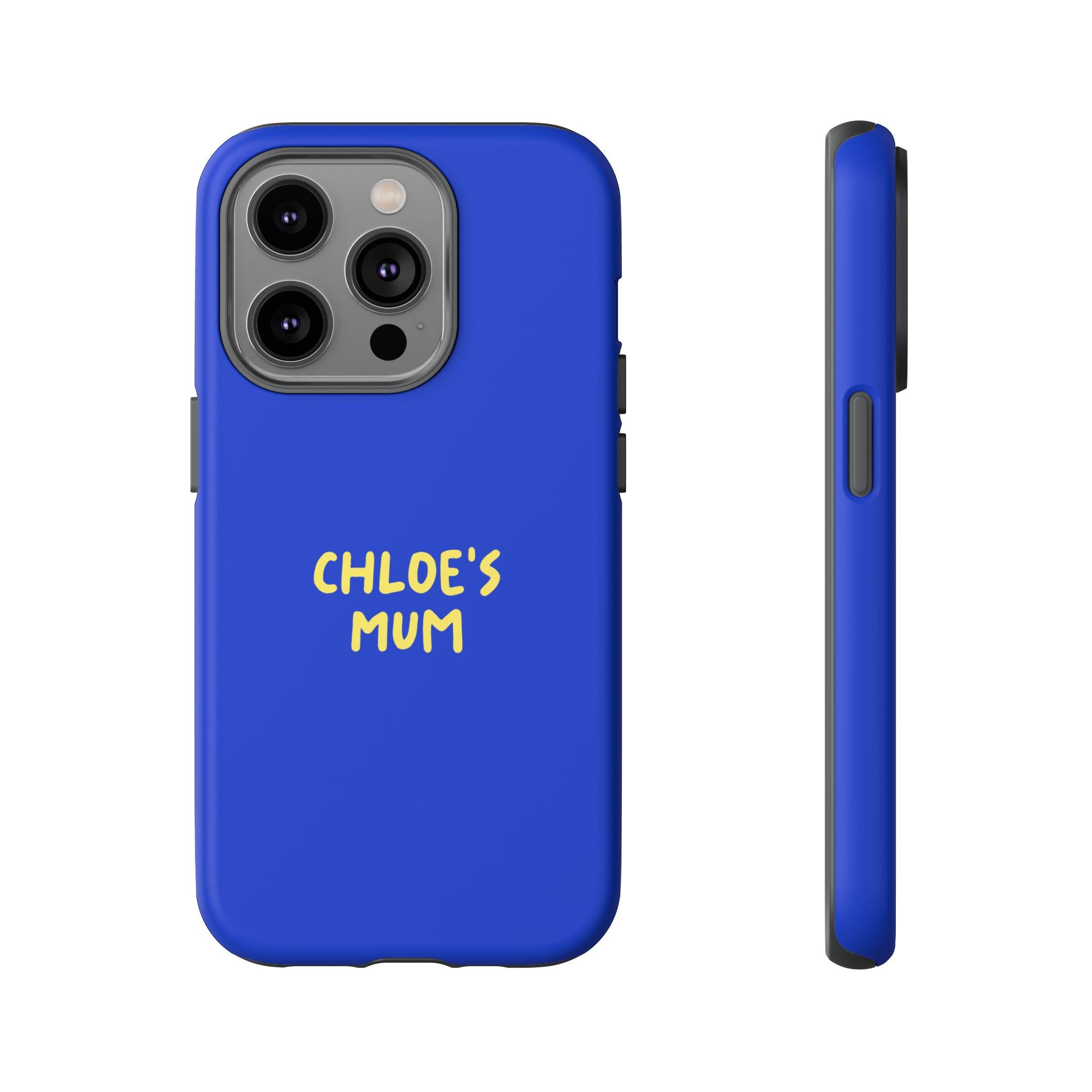Phone Case Blue color with custom text