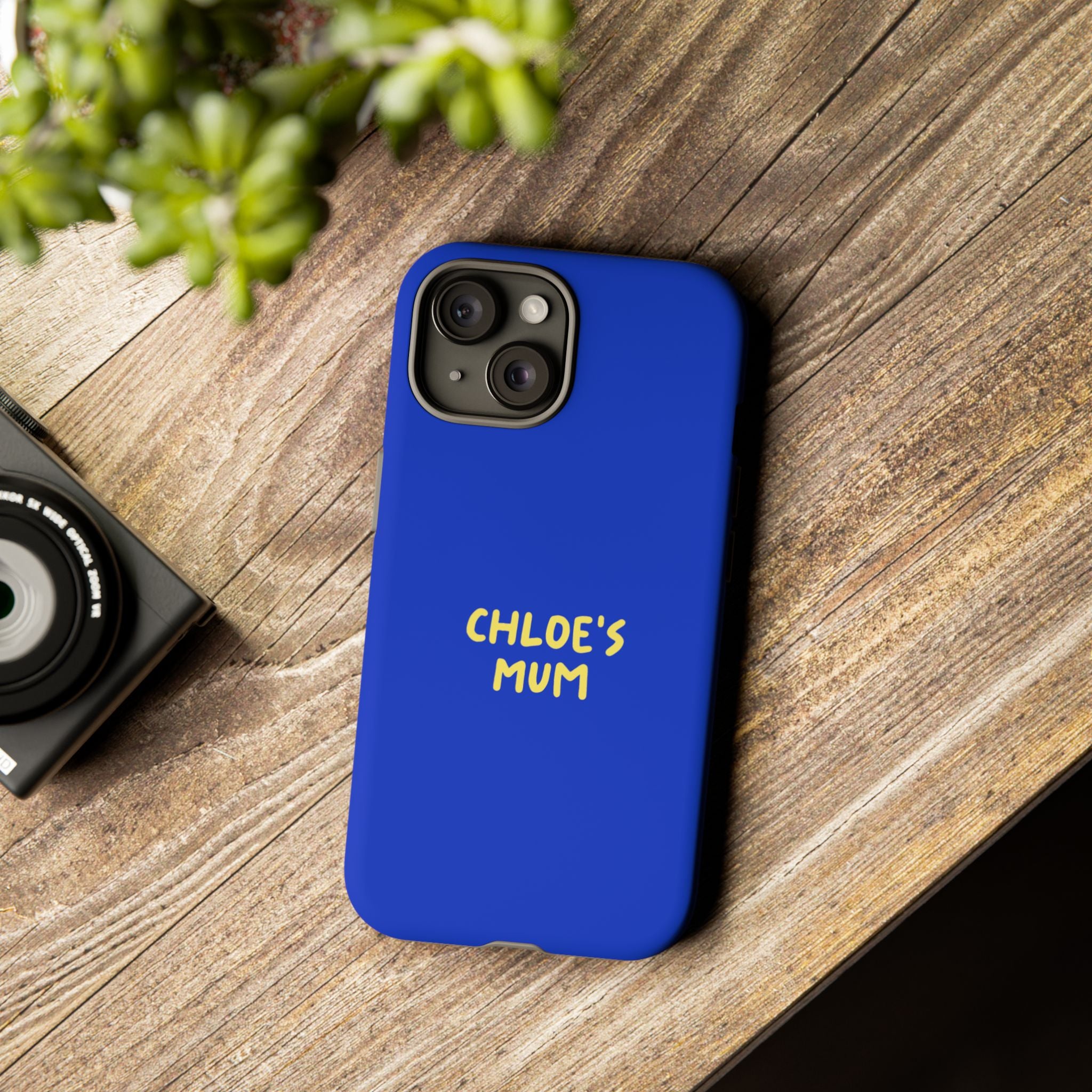 Phone Case Blue color with custom text