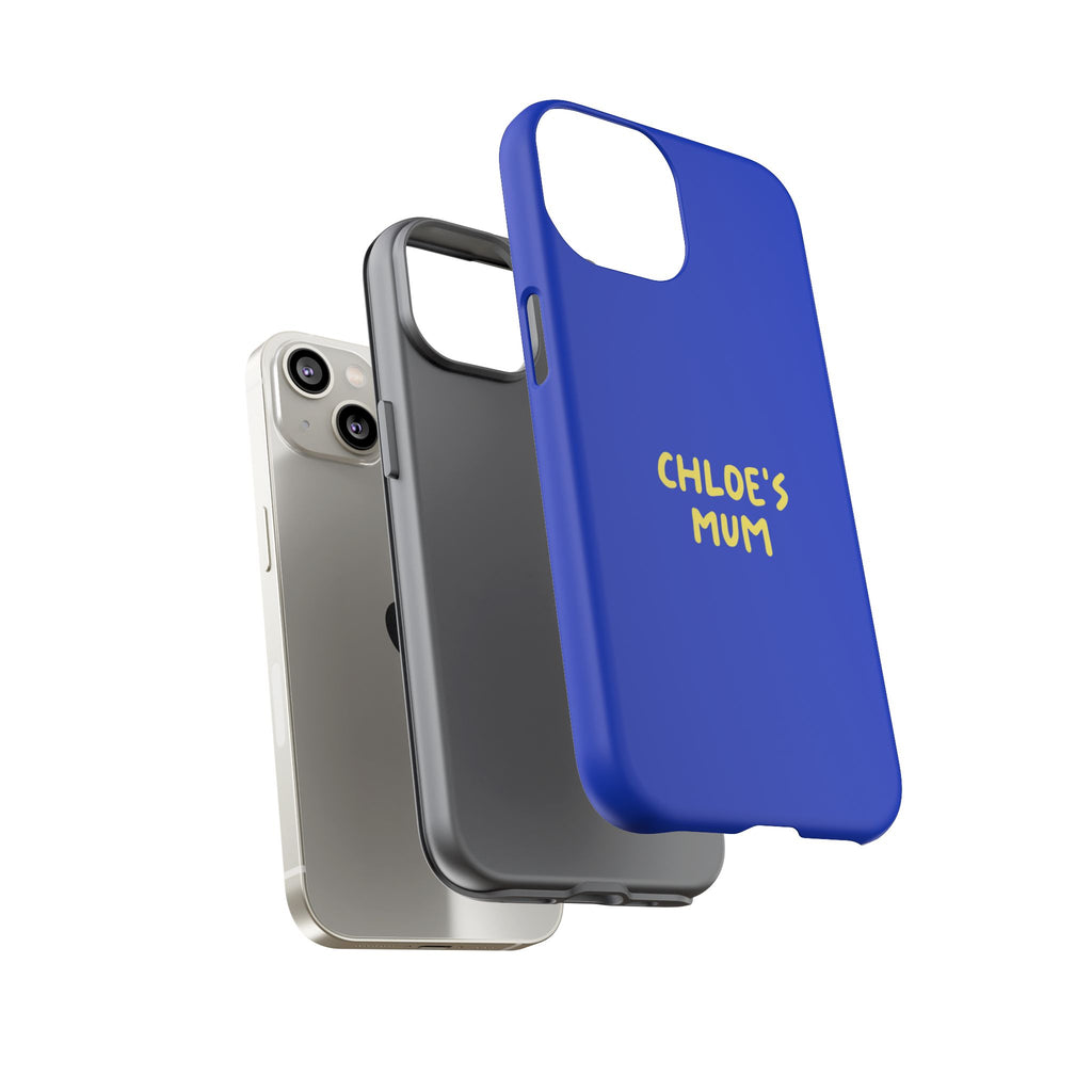 Phone Case Blue color with custom text