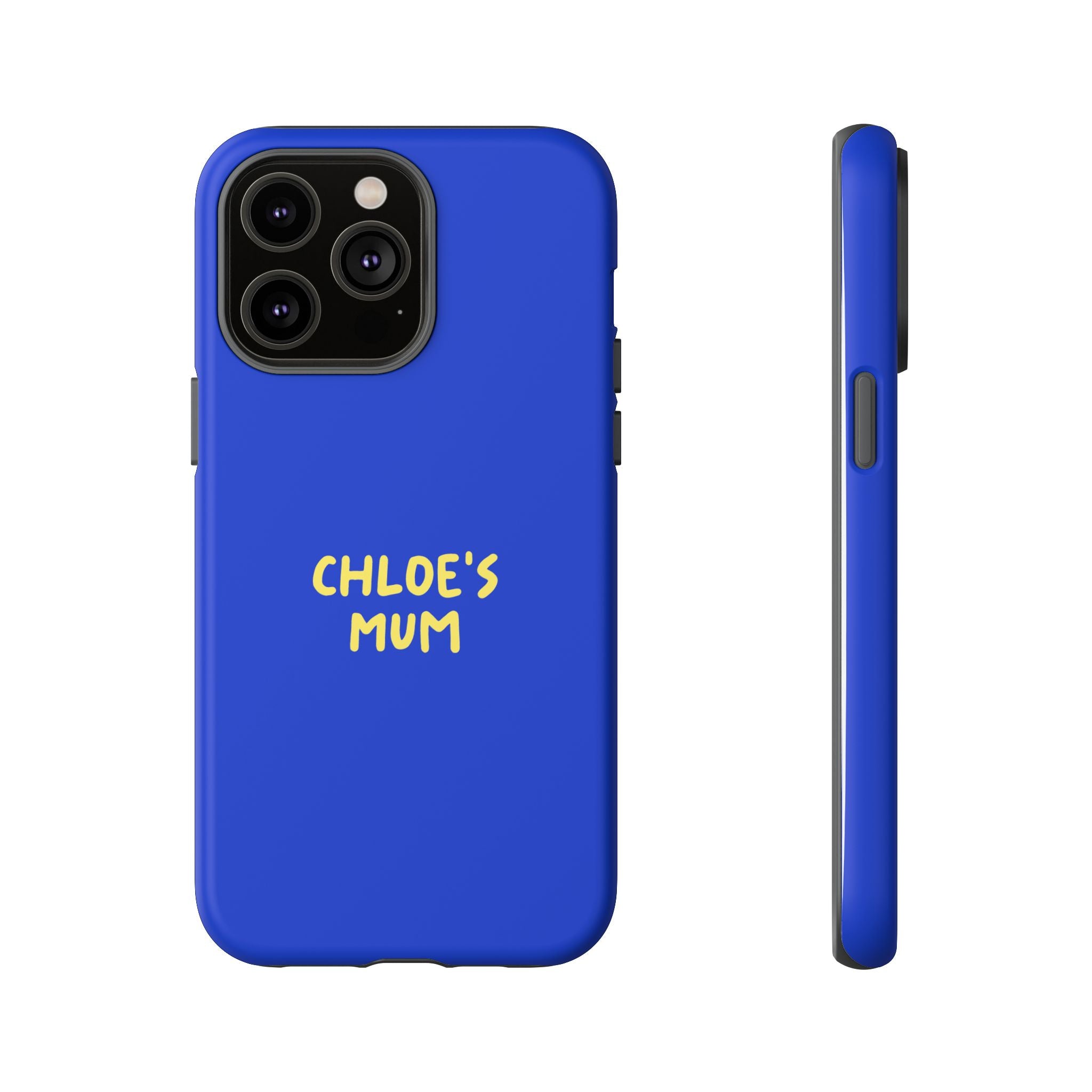 Phone Case Blue color with custom text