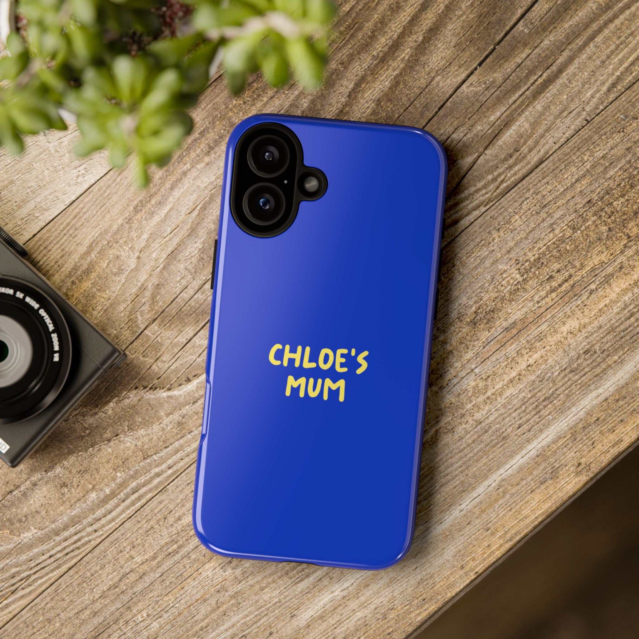 Phone Case Blue color with custom text