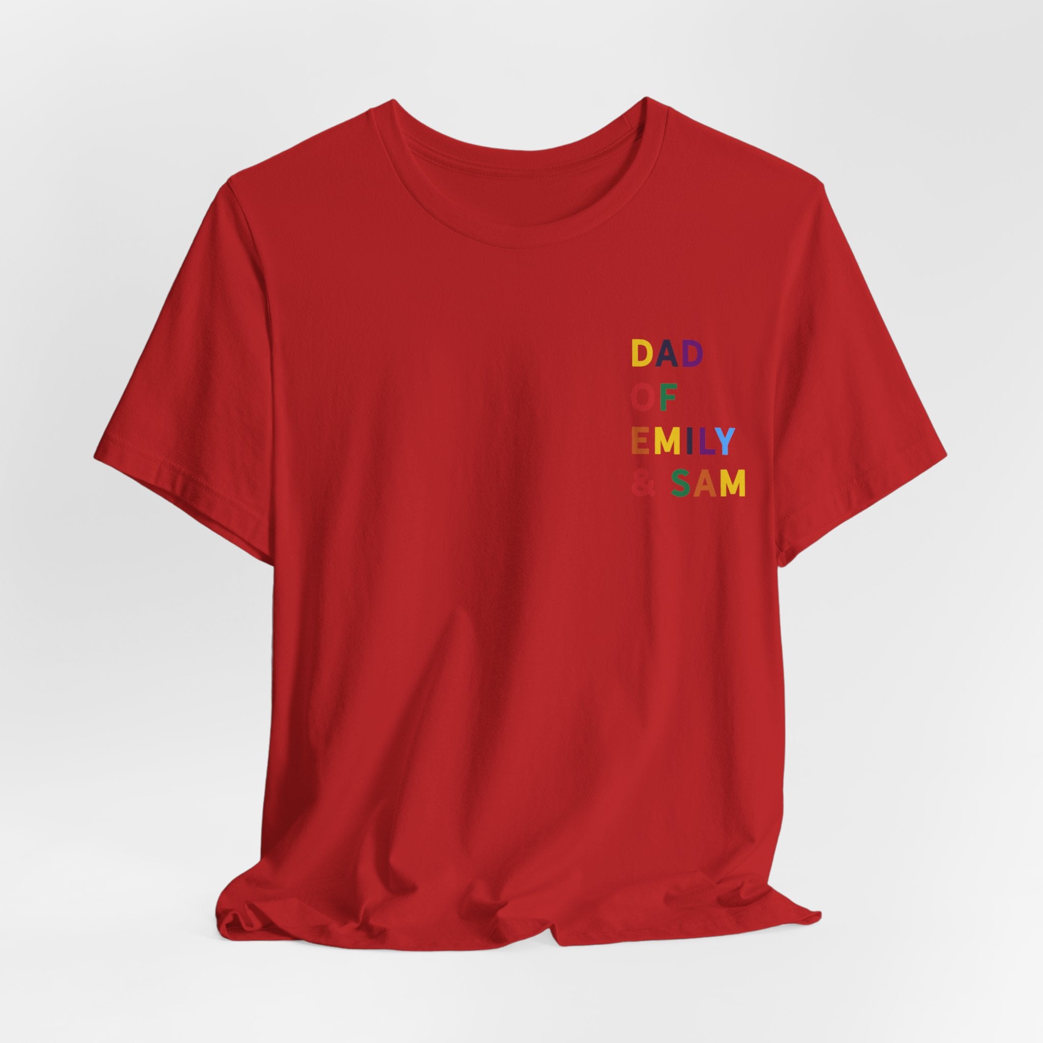 AUS - T-Shirt Dad of multicolored name daddy