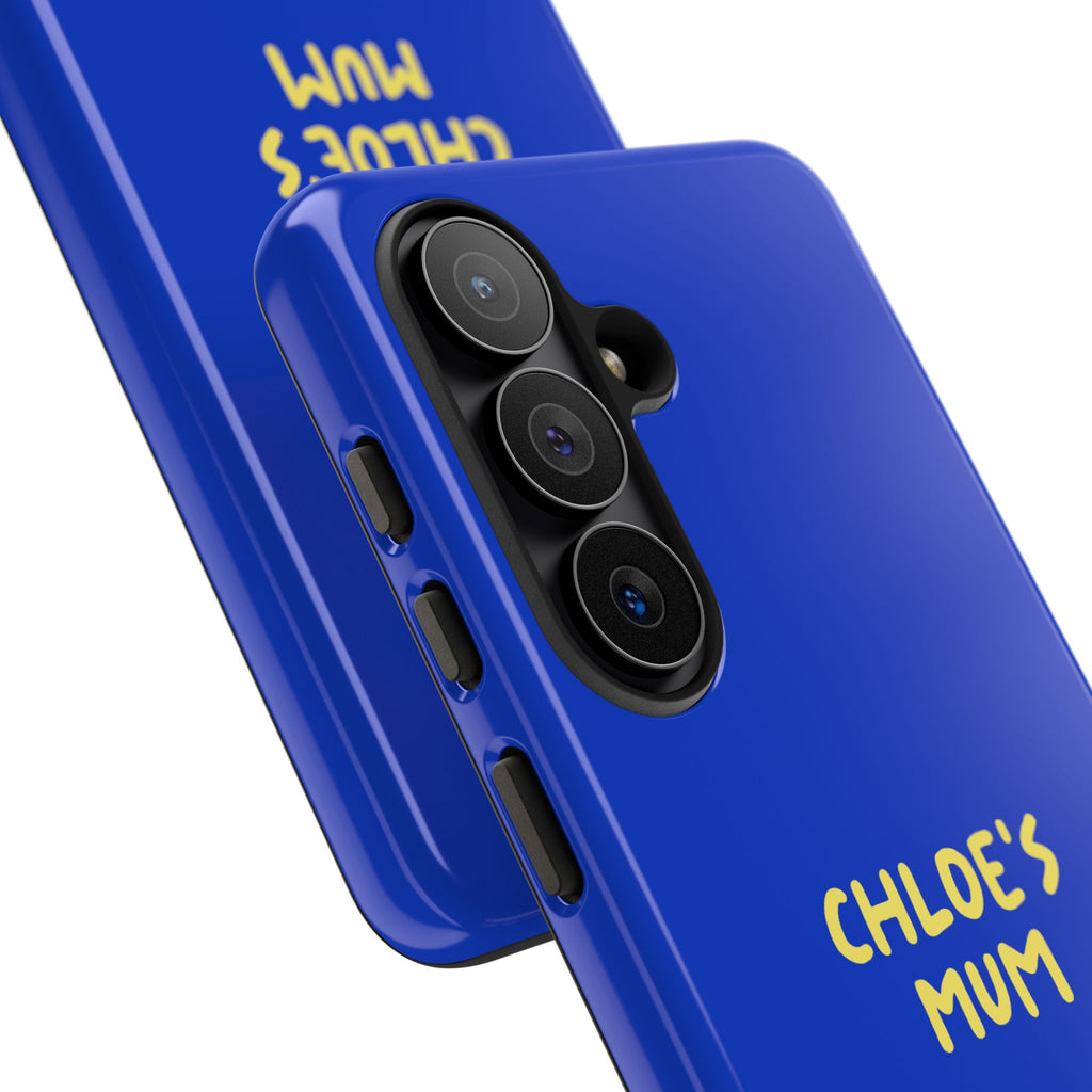 Phone Case Blue color with custom text