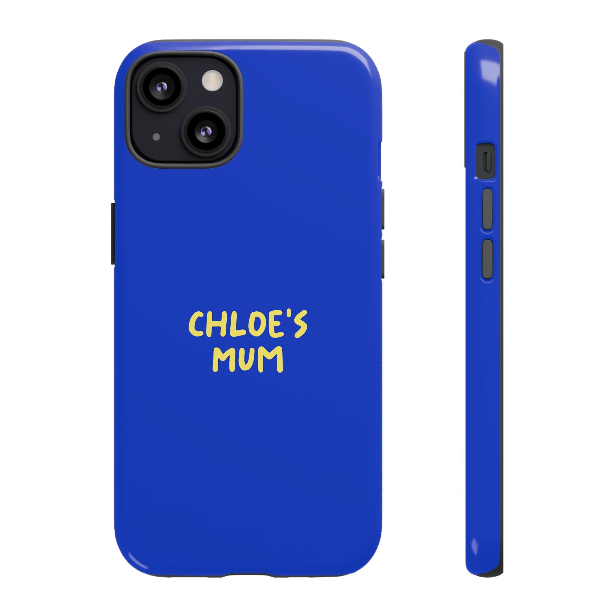 Phone Case Blue color with custom text