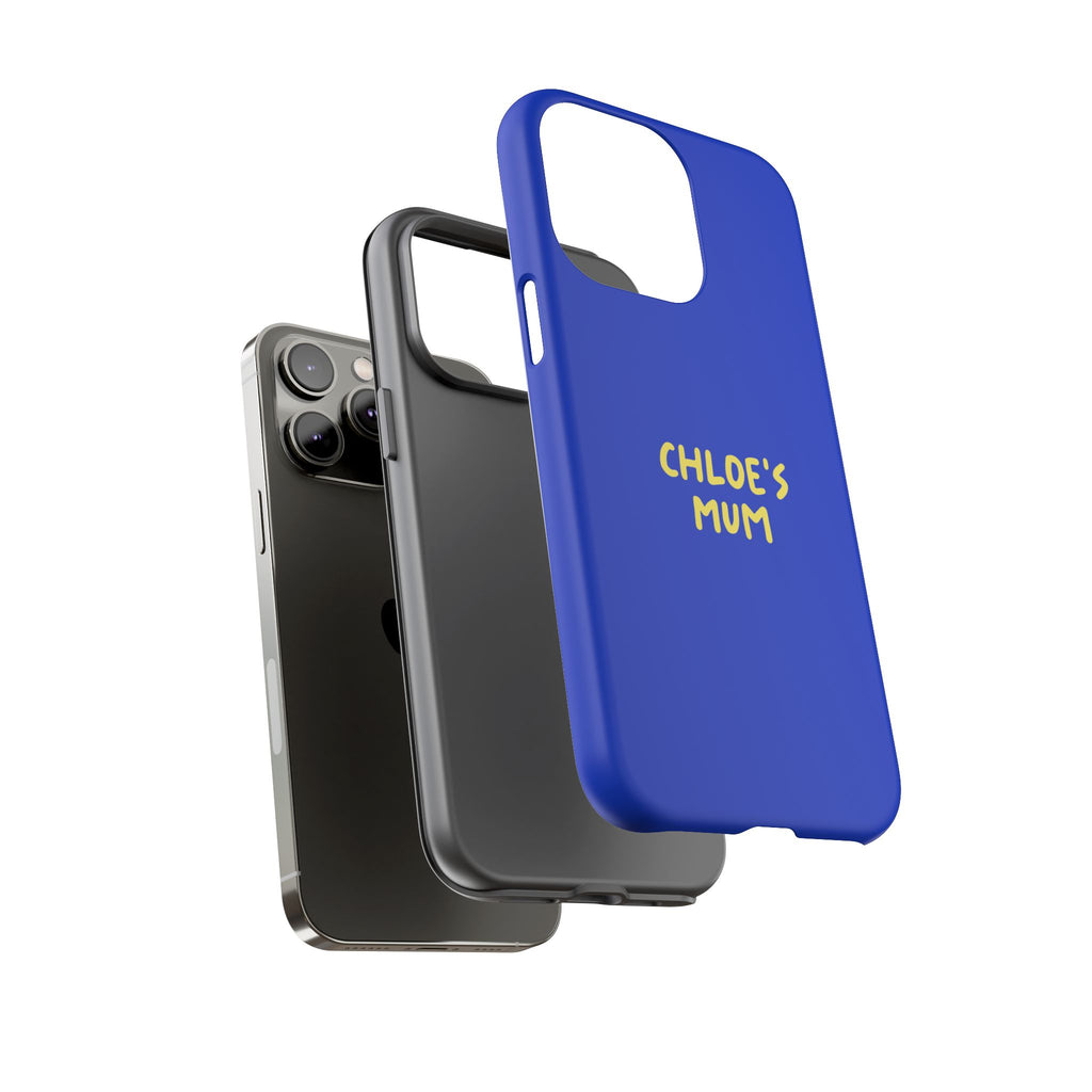 Phone Case Blue color with custom text