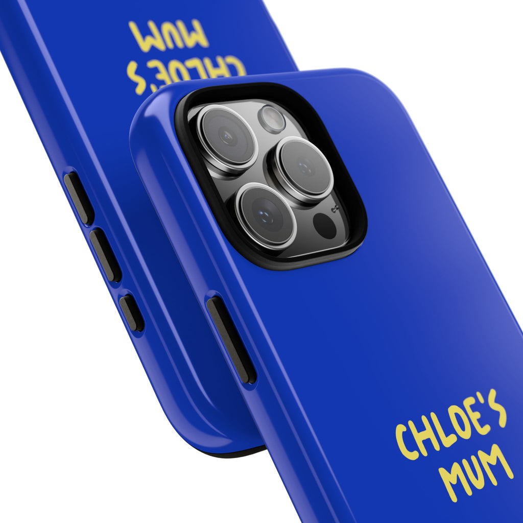 Phone Case Blue color with custom text