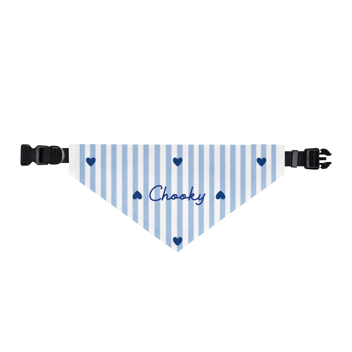Heart Pattern Dog Bandana – Personalized