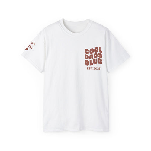 T-Shirt Cool Dads club and names on sleeve