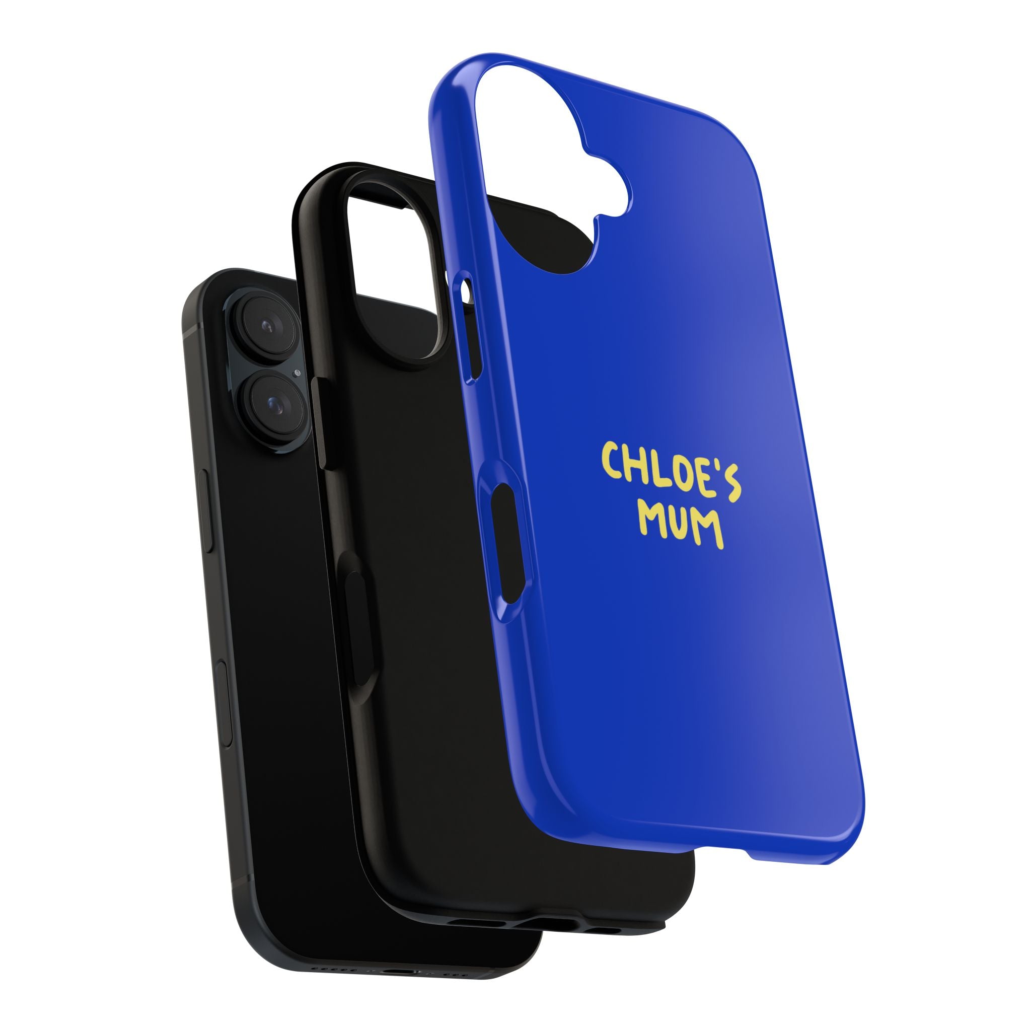 Phone Case Blue color with custom text