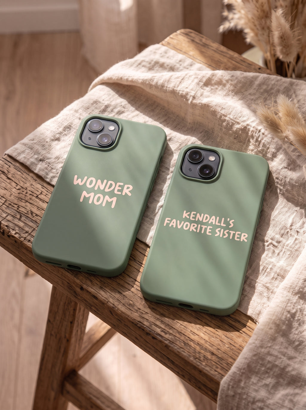 AUS - Phone Case Green color with custom text